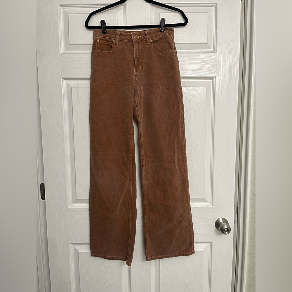 Free People We the Free Tinsley Baggy High Rise Straight Leg | Size 25